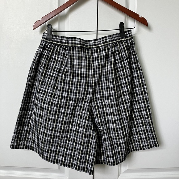 Vintage Tee Wear for Her Black Plaid High Rise Tennis Golf  Skort - Picture 5 of 6